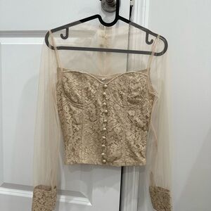 Ivory Lace Top